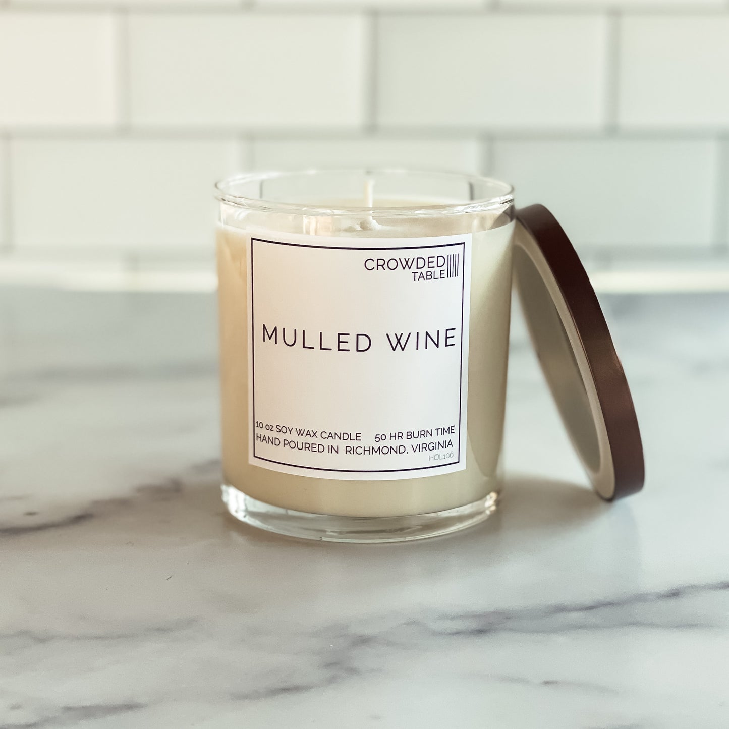 Mulled Wine 10 oz. Pure Soy Wax Candle