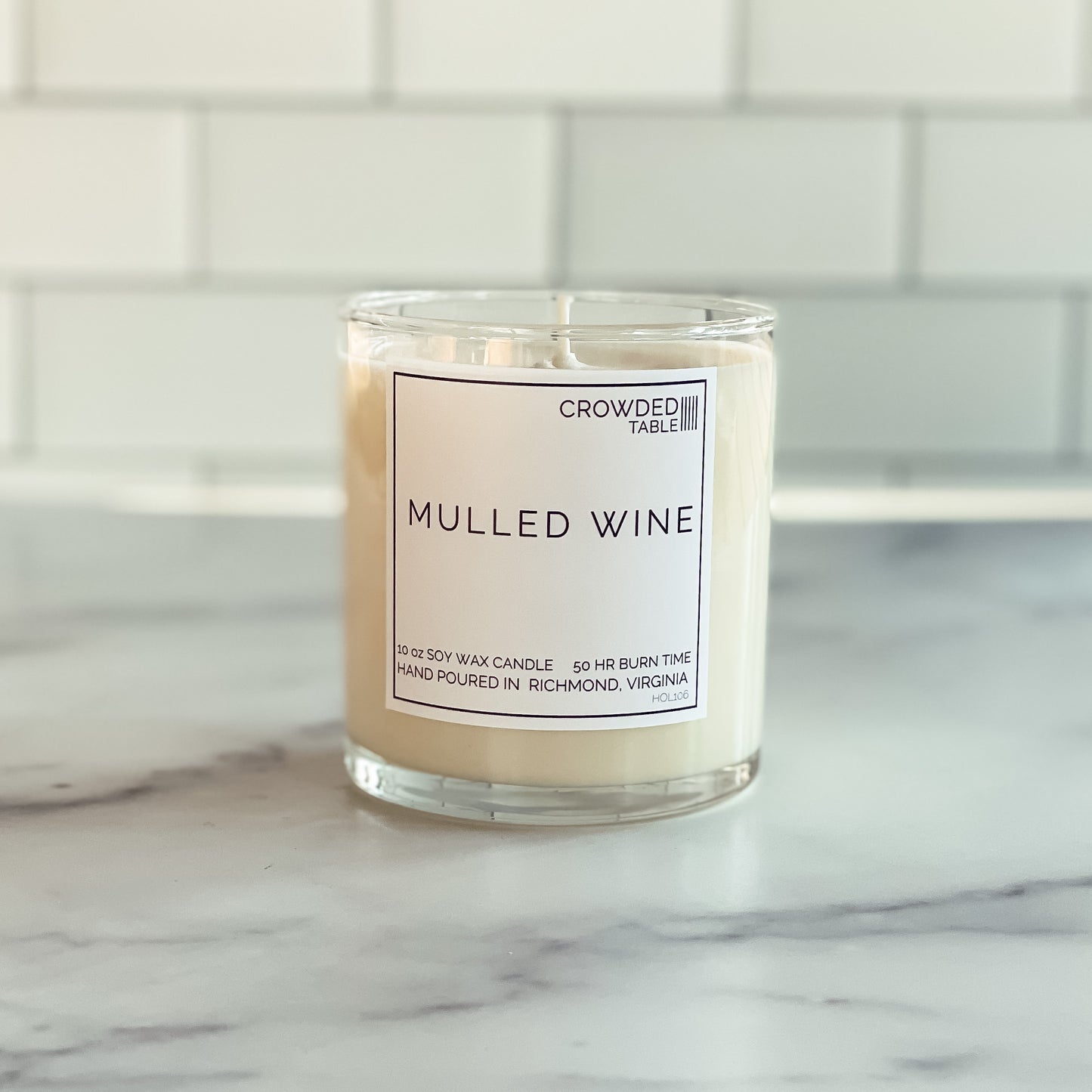 Mulled Wine 10 oz. Pure Soy Wax Candle