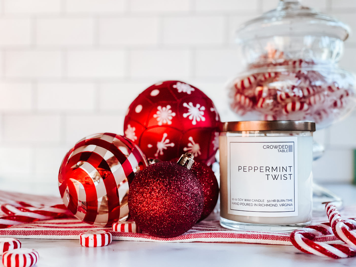 Peppermint Twist 10 oz. Pure Soy Wax Candle