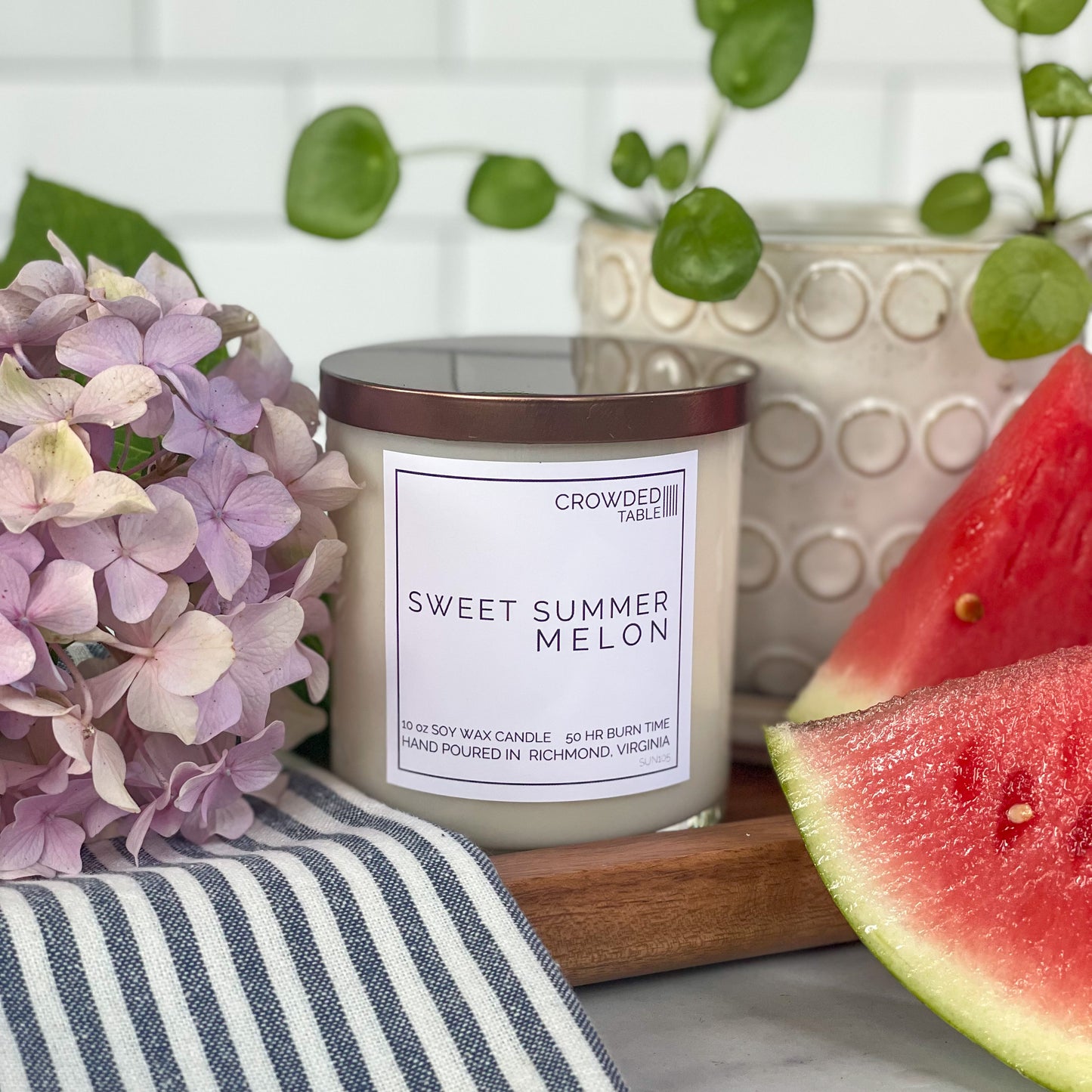 Sweet Summer Melon 10 oz. Pure Soy Wax Candle