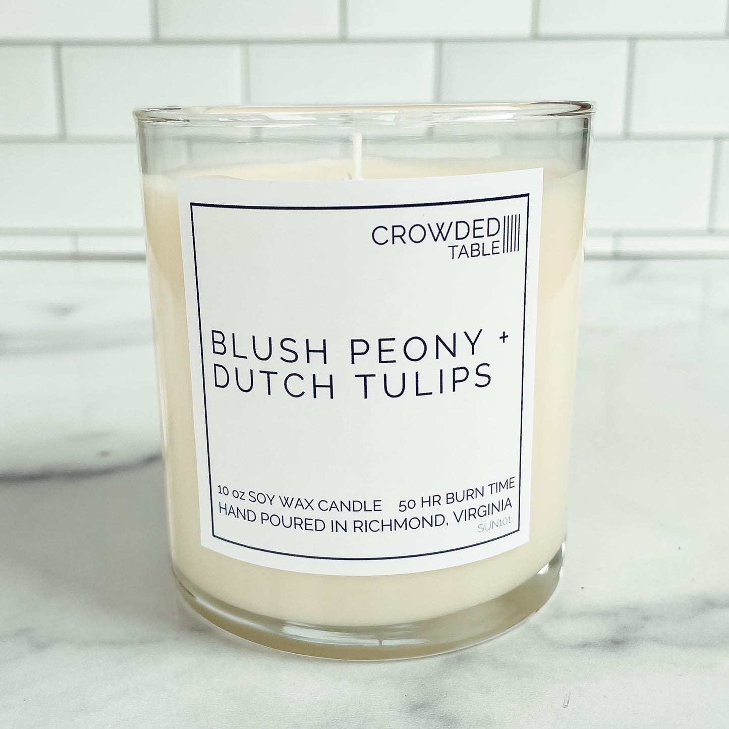 Blush Peony + Dutch Tulips 10 oz. Soy Wax Candle