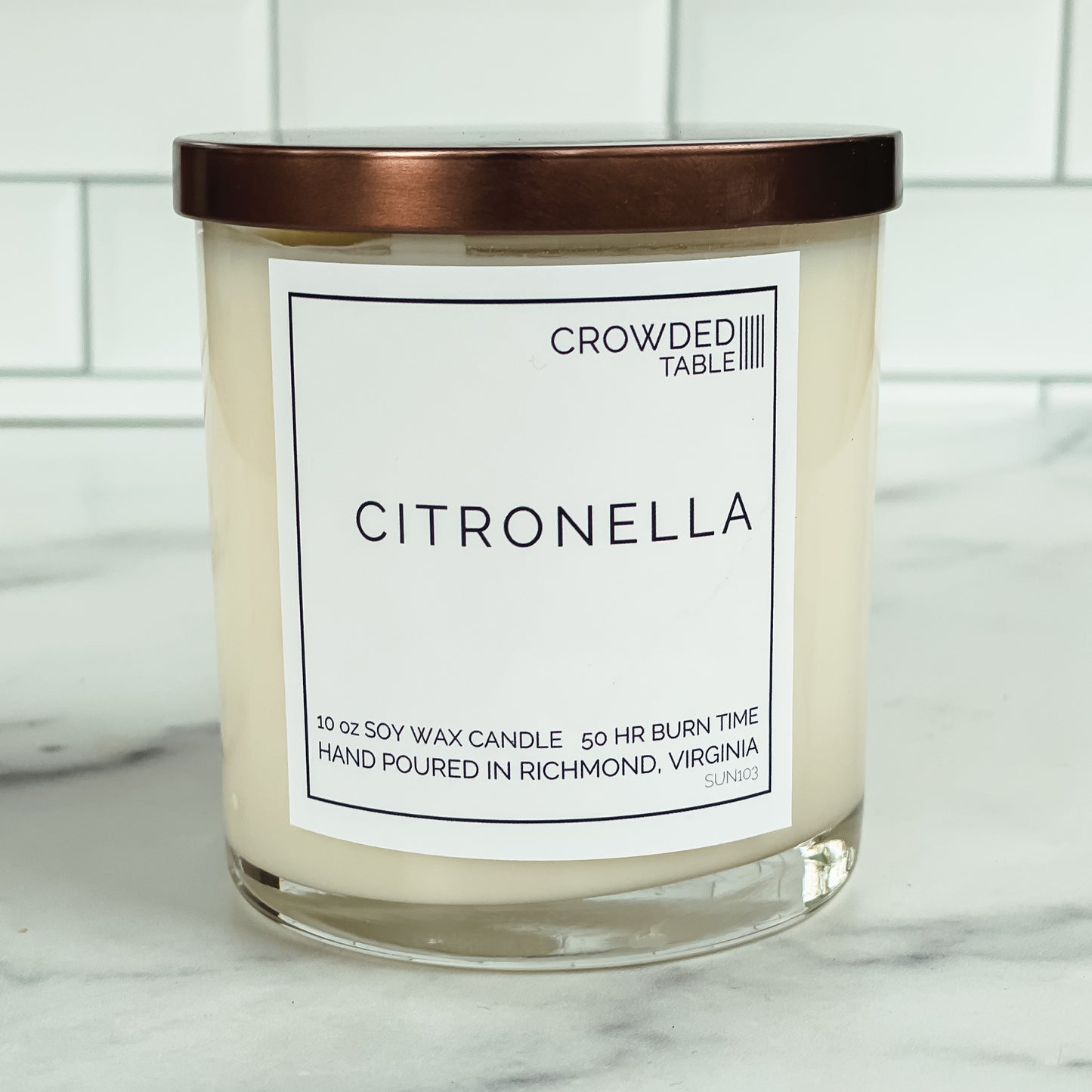 Citronella 10 oz. Pure Soy Wax Candle