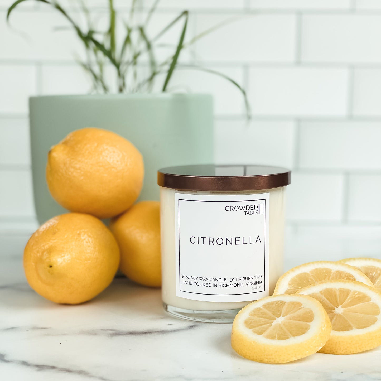 Citronella 10 oz. Pure Soy Wax Candle