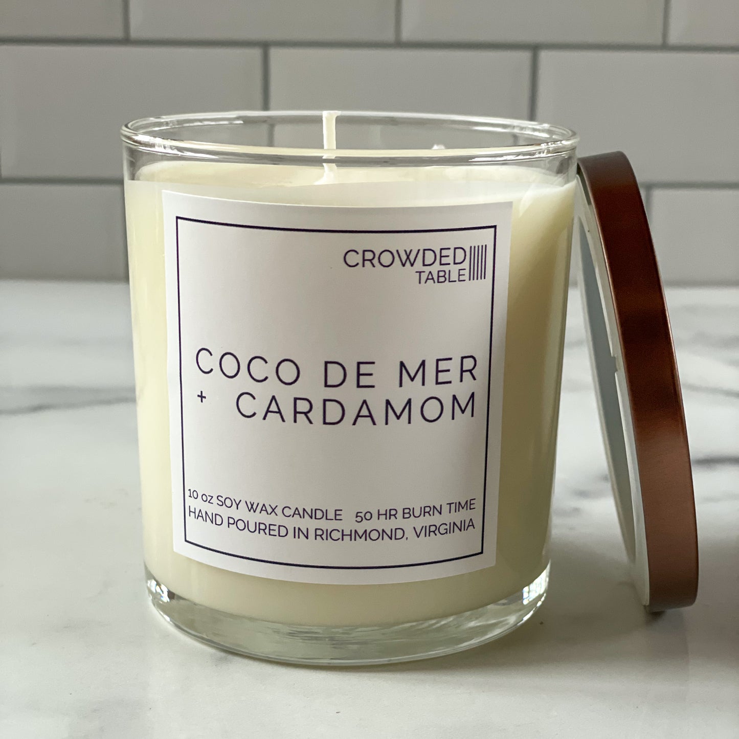 Coco de Mer + Cardamom 10 oz. Pure Soy Wax Candle