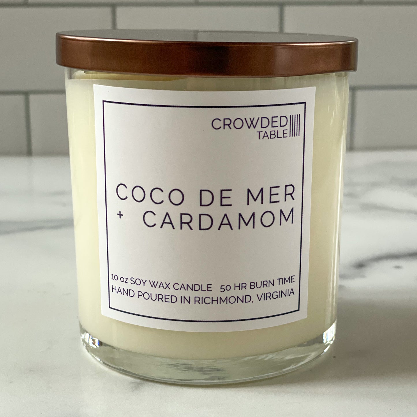 Coco de Mer + Cardamom 10 oz. Pure Soy Wax Candle