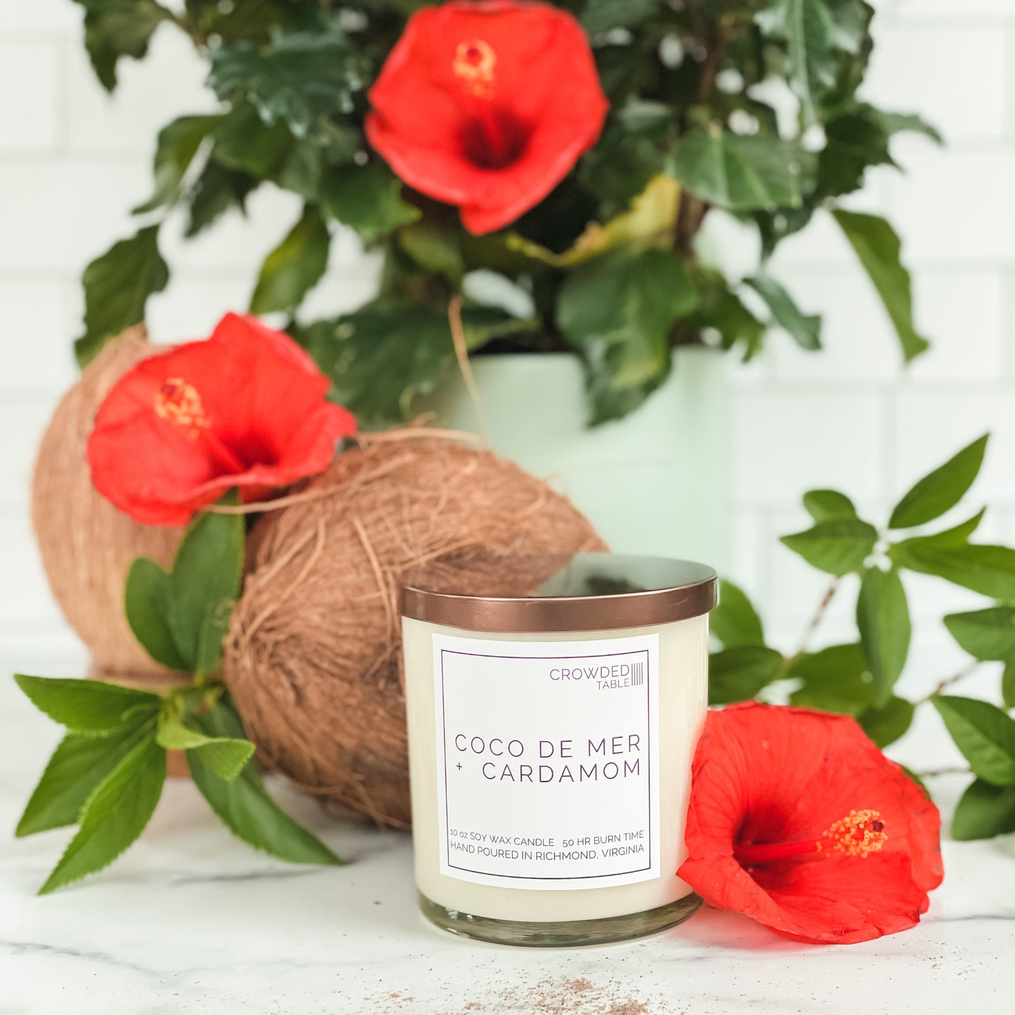 Coco de Mer + Cardamom 10 oz. Pure Soy Wax Candle