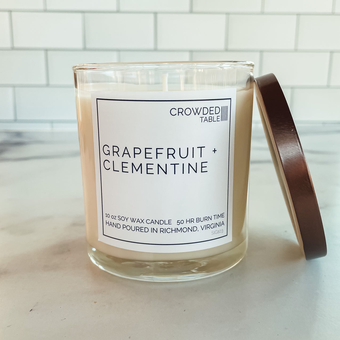 Grapefruit + Clementine 10 Oz. Pure Soy Wax Candle