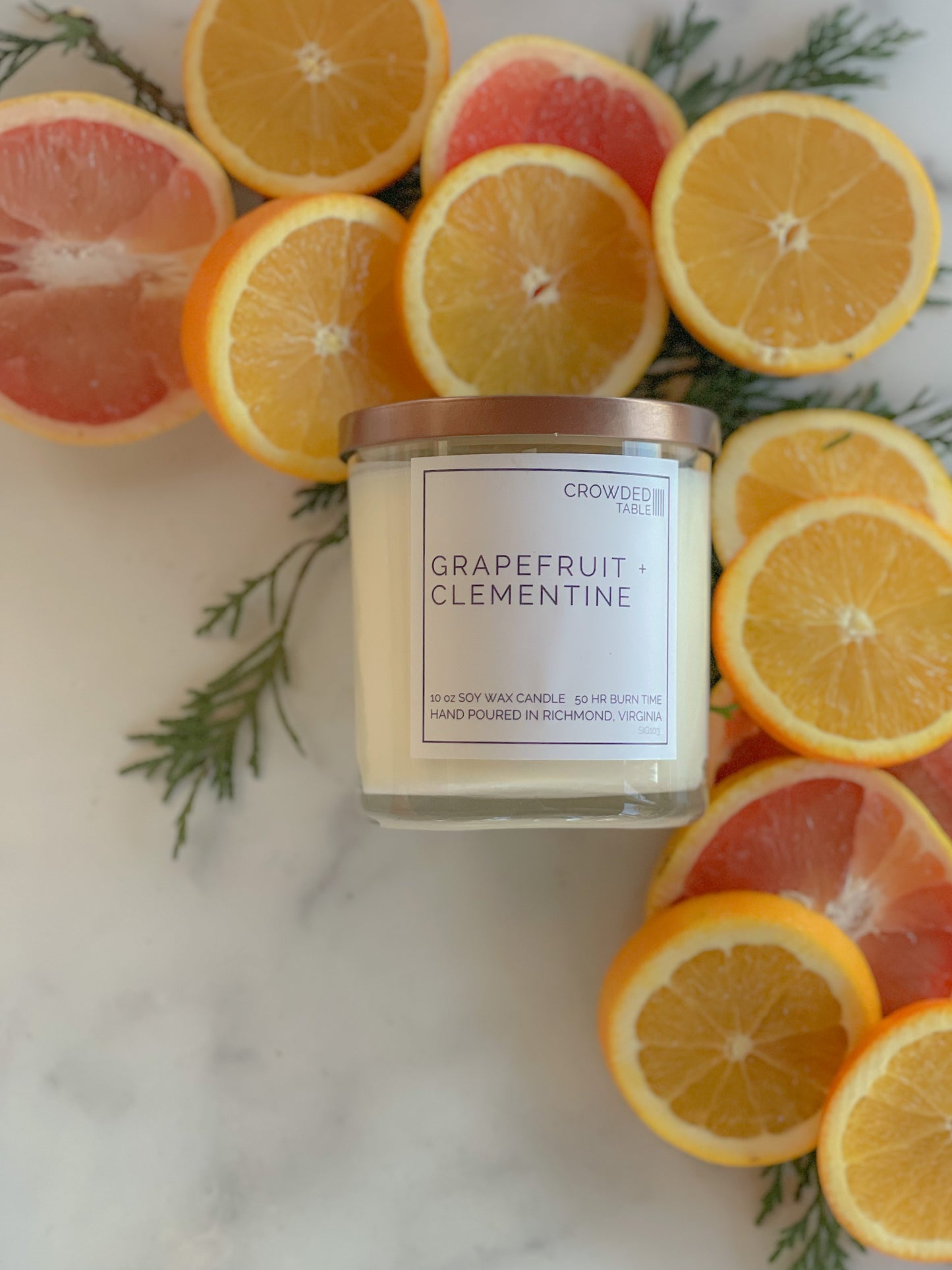 Grapefruit + Clementine 10 Oz. Pure Soy Wax Candle