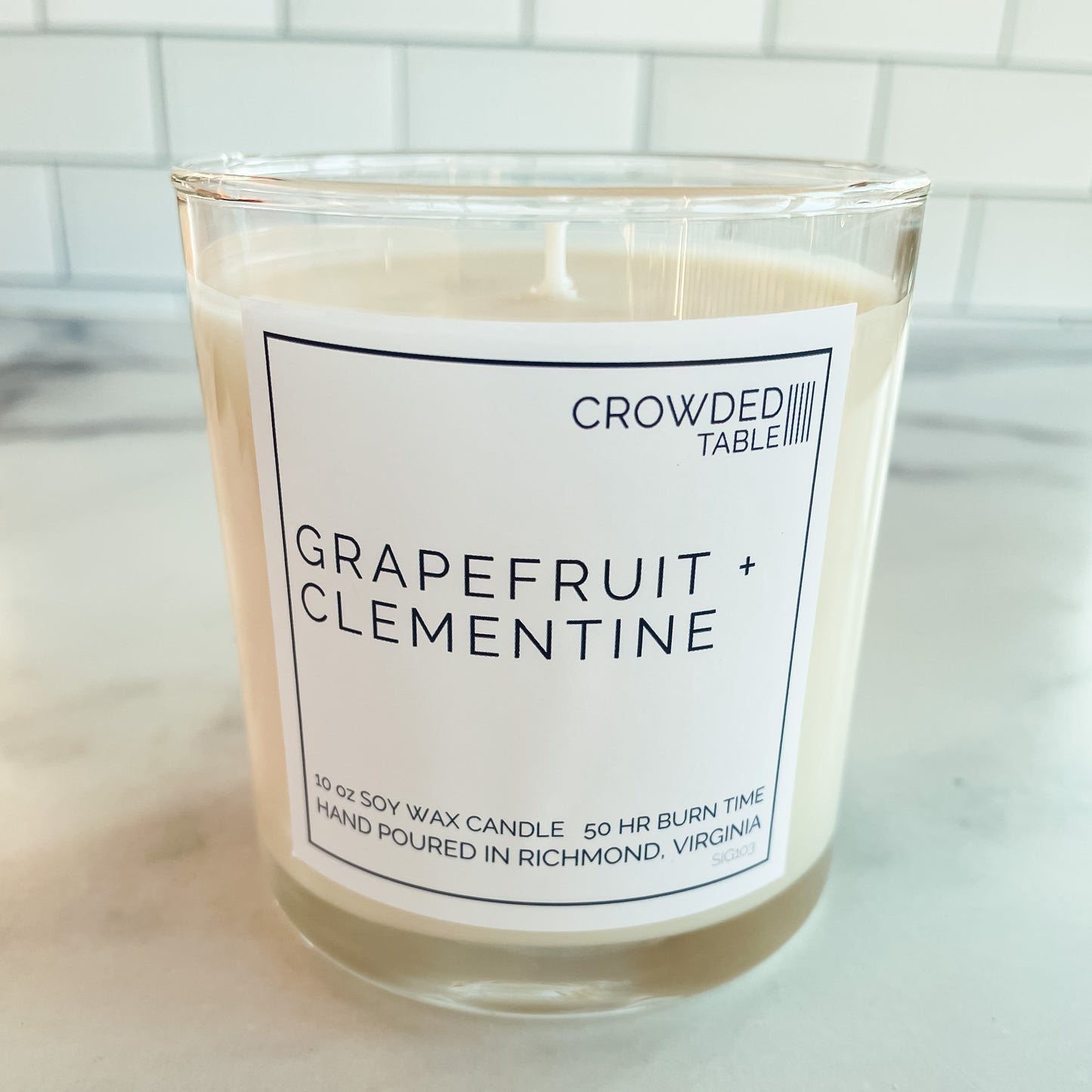 Grapefruit + Clementine 10 Oz. Pure Soy Wax Candle