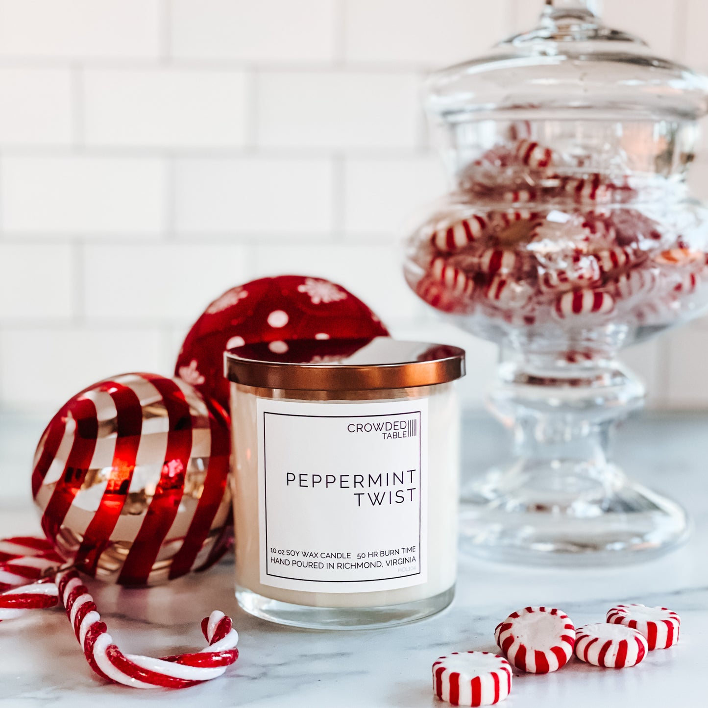 Peppermint Twist 10 oz. Pure Soy Wax Candle