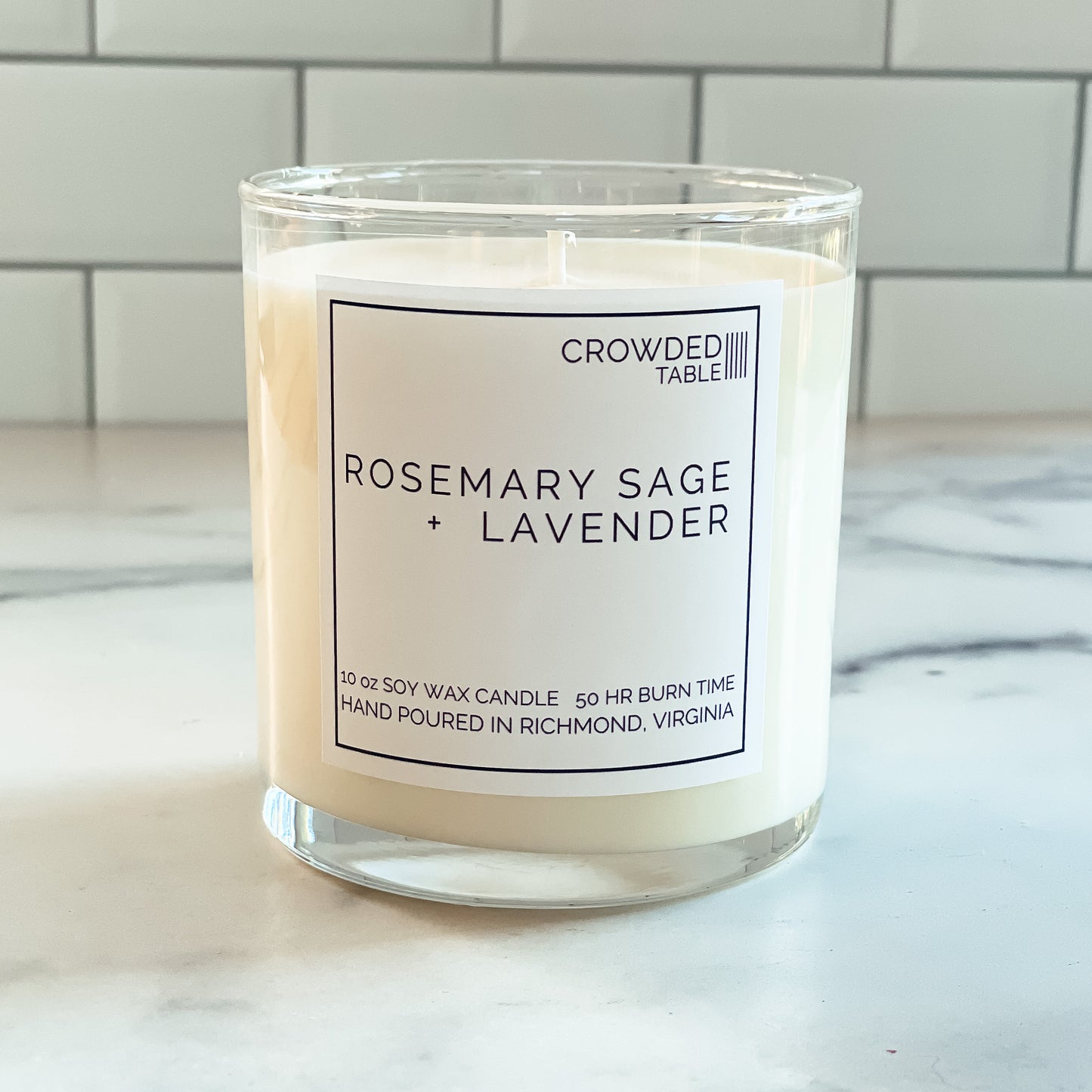 Rosemary Sage + Lavender 10 Oz. Pure Soy Wax Candle