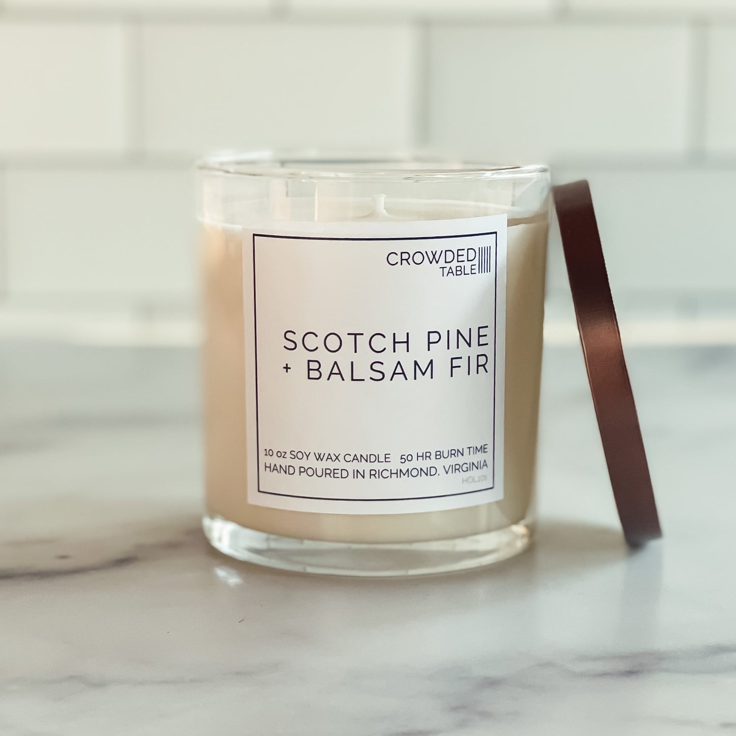 Scotch Pine + Balsam Fir 10 oz. Pure Soy Wax Candle