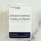 Spiced Pumpkin + Vanilla Cream 10 oz. Pure Soy Wax Candle