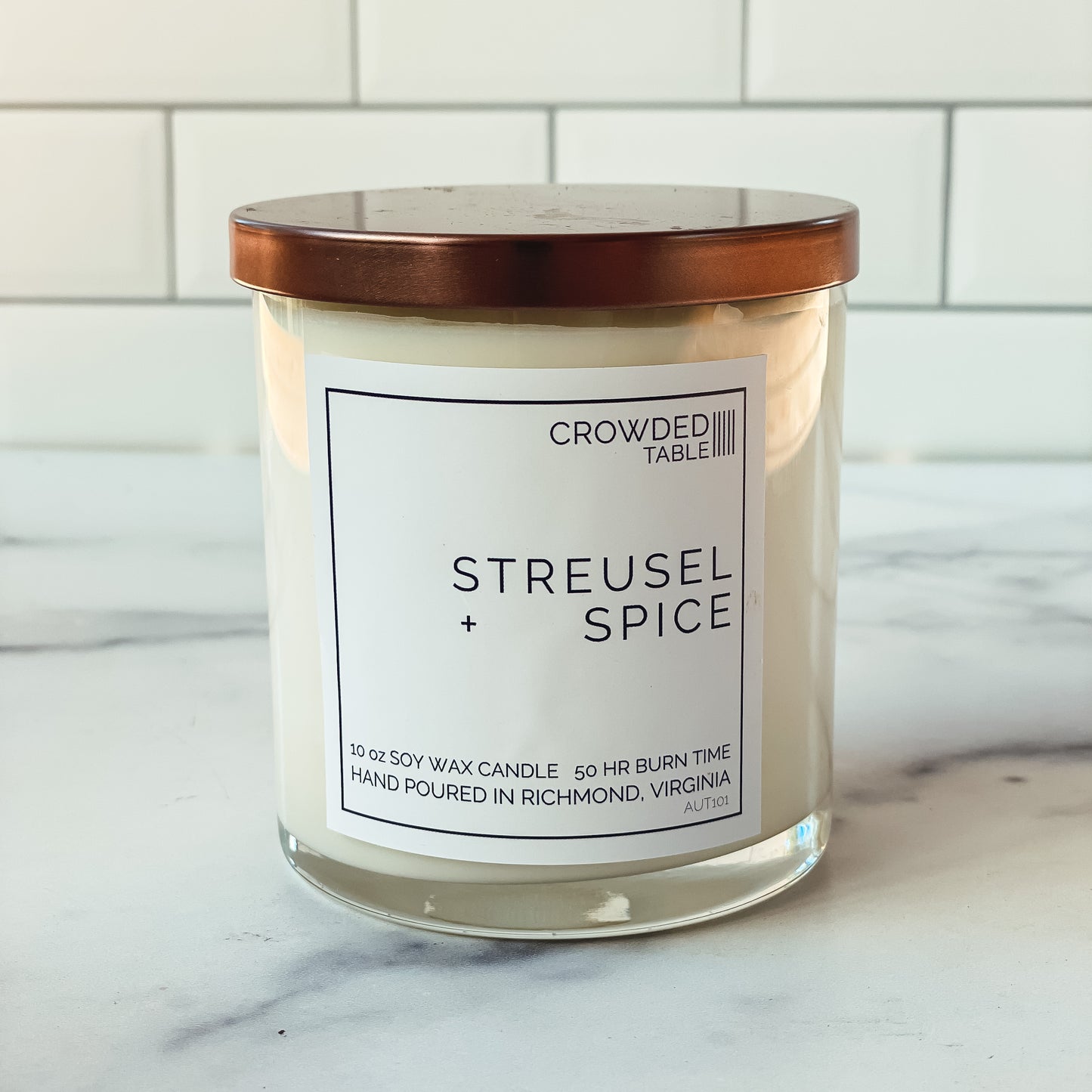 Streusel + Spice 10 oz. Pure Soy Wax Candle