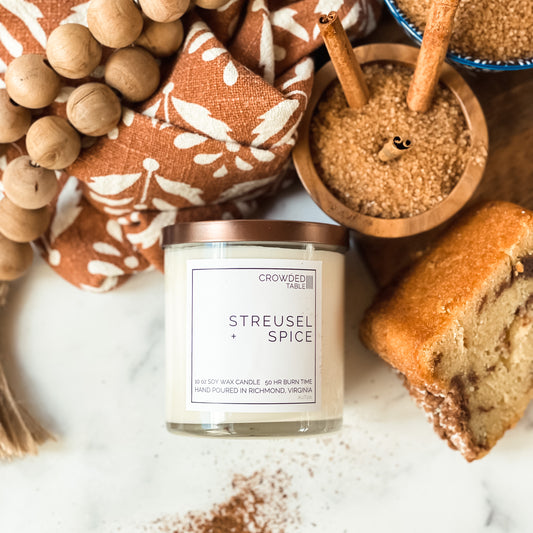 Streusel + Spice 10 oz. Pure Soy Wax Candle